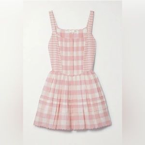 🎀 Love Shack Fancy Chennedy Mini Dress Groovy Pink Size 10 NWT $345